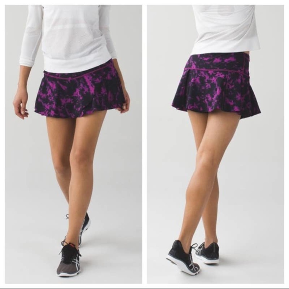 Lululemon Hit Your Stride Skirt Breezie Regal Plum Luxtreme Sz 4